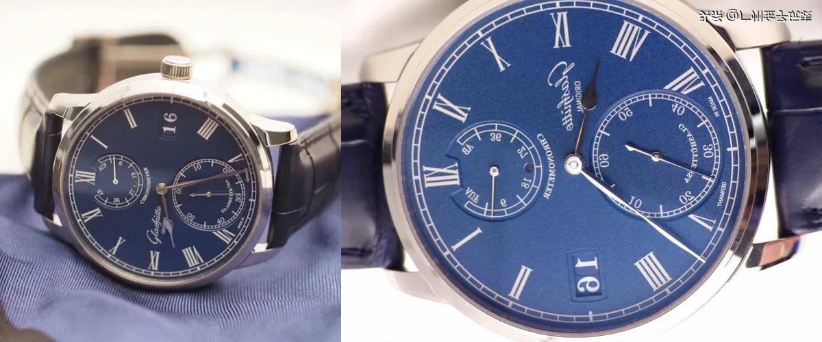 格拉苏蒂原创 Senator Chronometer 蓝色表盘腕表